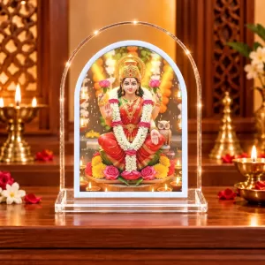 Maa Lakshmi L Shape Acrylic Showpiece 3 X 3.5 Inch For Home, Office And Car (F176366) Maa Lakshmi L Shape Acrylic Showpiece 3 X 3.5 Inch For Home, Office And Car (F176366)