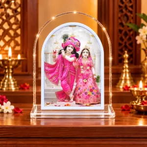 Radha Krishna L Shape Acrylic Showpiece 3 X 3.5 Inch For Home, Office And Car (F176374) Radha Krishna L Shape Acrylic Showpiece 3 X 3.5 Inch For Home, Office And Car (F176374)
