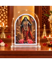 Goddess Kali L Shape Acrylic Showpiece 3 X 3.5 Inch For Home, Office And Car (F176377)
