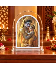 Maa Yoshoda L Shape Acrylic Showpiece 3 X 3.5 Inch For Home, Office And Car (F176378)