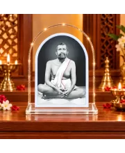 Ramakrishna Paramahamsa L Shape Acrylic Showpiece 3 X 3.5 Inch For Home, Office And Car (F176379)