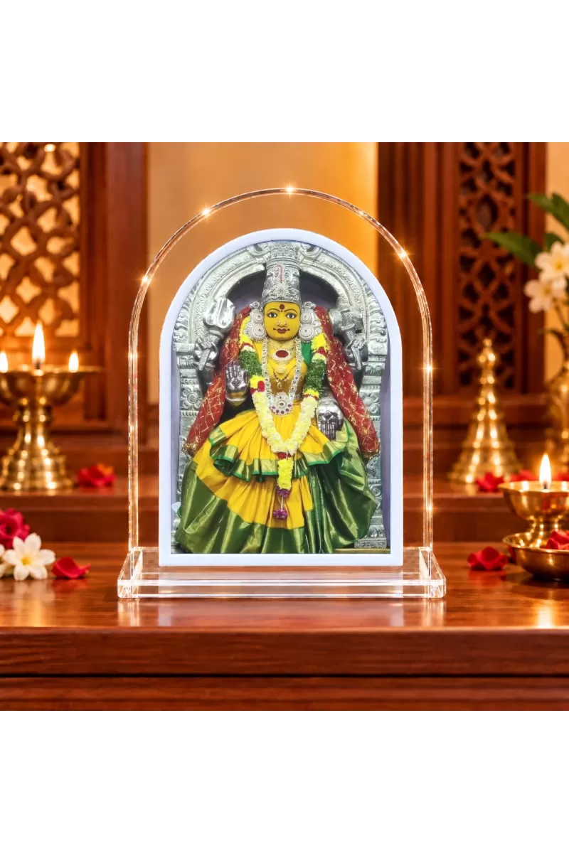Yellamma L Shape Acrylic Showpiece 3 X 3.5 Inch For Home, Office And Car (F176384)