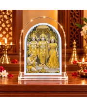 Lord Ram L Shape Acrylic Showpiece 3 X 3.5 Inch For Home, Office And Car (F176387)