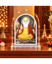Guru Nanak Dev Ji L Shape Acrylic Showpiece 3 X 3.5 Inch For Home, Office And Car (F176393)