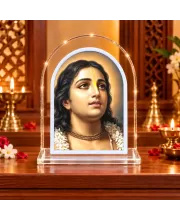 Shree Chaitannya L Shape Acrylic Showpiece 3 X 3.5 Inch For Home, Office And Car (F176395)