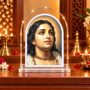 Shree Chaitannya L Shape Acrylic Showpiece 3 X 3.5 Inch For Home, Office And Car (F176395) Shree Chaitannya L Shape Acrylic Showpiece 3 X 3.5 Inch For Home, Office And Car (F176395)