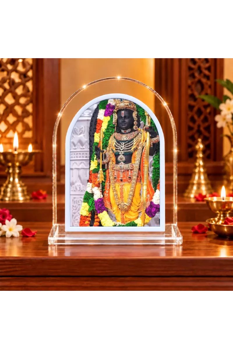 Lord Rama L Shape Acrylic Showpiece 3 X 3.5 Inch For Home, Office And Car (F176397)