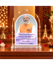 Narendra Modi L Shape Acrylic Showpiece 3 X 3.5 Inch For Home, Office And Car (F176400)