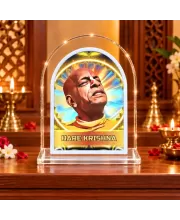 Srila Prabhupada L Shape Acrylic Showpiece 3 X 3.5 Inch For Home, Office And Car (F176406)