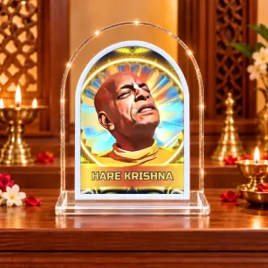Srila Prabhupada L Shape Acrylic Showpiece 3 X 3.5 Inch For Home, Office And Car (F176406) Srila Prabhupada L Shape Acrylic Showpiece 3 X 3.5 Inch For Home, Office And Car (F176406)