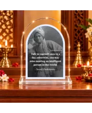 Swami Vivekananda L Shape Acrylic Showpiece 3 X 3.5 Inch For Home, Office And Car (F176409)