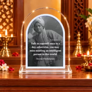 Swami Vivekananda L Shape Acrylic Showpiece 3 X 3.5 Inch For Home, Office And Car (F176409) Swami Vivekananda L Shape Acrylic Showpiece 3 X 3.5 Inch For Home, Office And Car (F176409)