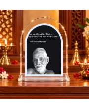 Ramana Maharshi L Shape Acrylic Showpiece 3 X 3.5 Inch For Home, Office And Car (F176410)