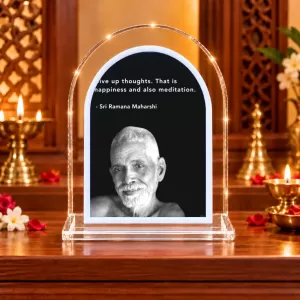 Ramana Maharshi L Shape Acrylic Showpiece 3 X 3.5 Inch For Home, Office And Car (F176410) Ramana Maharshi L Shape Acrylic Showpiece 3 X 3.5 Inch For Home, Office And Car (F176410)