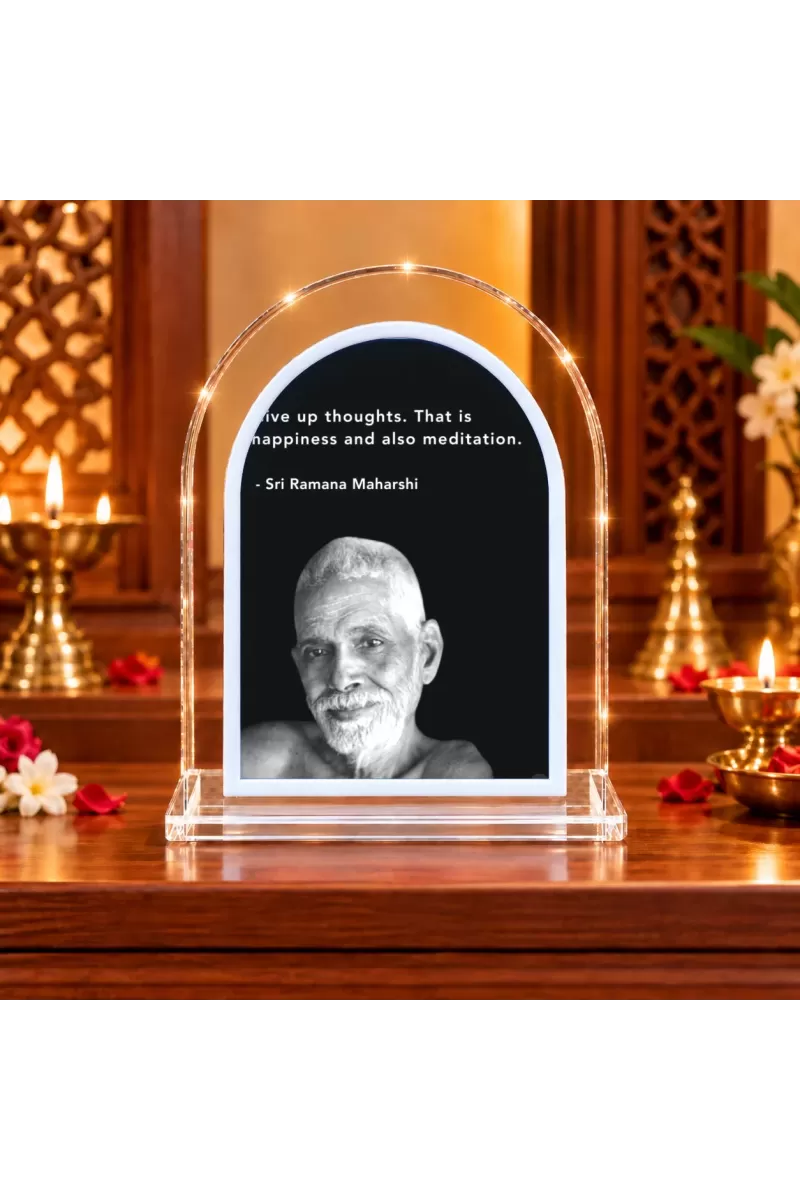 Ramana Maharshi L Shape Acrylic Showpiece 3 X 3.5 Inch For Home, Office And Car (F176410)