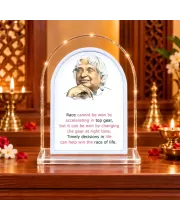 A P J Abdul Kalam L Shape Acrylic Showpiece 3 X 3.5 Inch For Home, Office And Car (F176411)