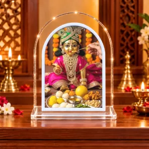 Laddu Gopal L Shape Acrylic Showpiece 3 X 3.5 Inch For Home, Office And Car (F176412) Laddu Gopal L Shape Acrylic Showpiece 3 X 3.5 Inch For Home, Office And Car (F176412)