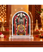Lord Venkatswar L Shape Acrylic Showpiece 3 X 3.5 Inch For Home, Office And Car (F176413)