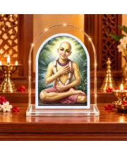 Shree Chaitannya L Shape Acrylic Showpiece 3 X 3.5 Inch For Home, Office And Car (F176415)