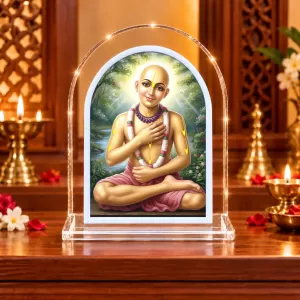 Shree Chaitannya L Shape Acrylic Showpiece 3 X 3.5 Inch For Home, Office And Car (F176415) Shree Chaitannya L Shape Acrylic Showpiece 3 X 3.5 Inch For Home, Office And Car (F176415)