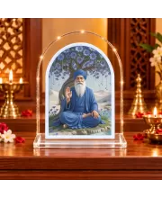 Guru Nanak Ji L Shape Acrylic Showpiece 3 X 3.5 Inch For Home, Office And Car (F176420)