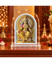 Goddess Lakshmi L Shape Acrylic Showpiece 3 X 3.5 Inch For Home, Office And Car (F176421)