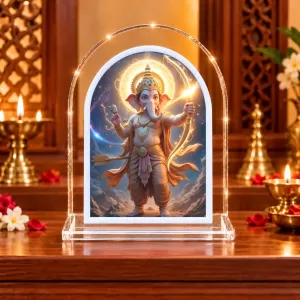 Lord Ganesha L Shape Acrylic Showpiece 3 X 3.5 Inch For Home, Office And Car (F176422) Lord Ganesha L Shape Acrylic Showpiece 3 X 3.5 Inch For Home, Office And Car (F176422)