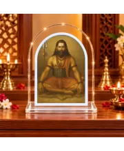 Adi Guru Shankaracharya L Shape Acrylic Showpiece 3 X 3.5 Inch For Home, Office And Car (F176427)