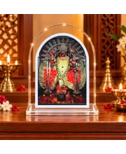 Maa Kaali L Shape Acrylic Showpiece 3 X 3.5 Inch For Home, Office And Car (F176435)