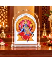 Lord Shani Dev L Shape Acrylic Showpiece 3 X 3.5 Inch For Home, Office And Car (F176445)
