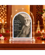 Ramana Maharshi L Shape Acrylic Showpiece 3 X 3.5 Inch For Home, Office And Car (F176453)