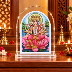 Mata Gayatri L Shape Acrylic Showpiece 3 X 3.5 Inch For Home, Office And Car (F176456) Mata Gayatri L Shape Acrylic Showpiece 3 X 3.5 Inch For Home, Office And Car (F176456)
