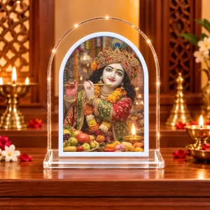 Lord Krishna L Shape Acrylic Showpiece 3 X 3.5 Inch For Home, Office And Car (F176458) Lord Krishna L Shape Acrylic Showpiece 3 X 3.5 Inch For Home, Office And Car (F176458)