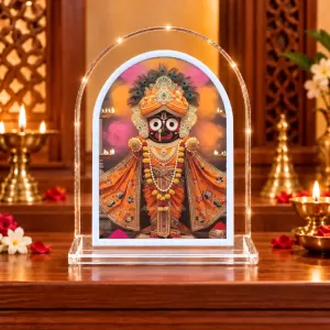 Lord Jagannath L Shape Acrylic Showpiece 3 X 3.5 Inch For Home, Office And Car (F176459) Lord Jagannath L Shape Acrylic Showpiece 3 X 3.5 Inch For Home, Office And Car (F176459)