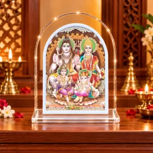 Lord Shiv And Durga L Shape Acrylic Showpiece 3 X 3.5 Inch For Home, Office And Car (F176461) Lord Shiv And Durga L Shape Acrylic Showpiece 3 X 3.5 Inch For Home, Office And Car (F176461)