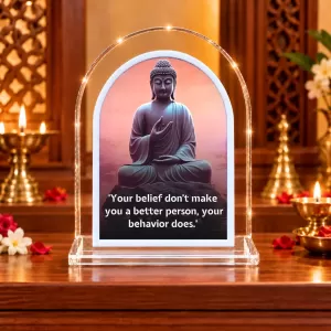 Buddha L Shape Acrylic Showpiece 3 X 3.5 Inch For Home, Office And Car (F176462) Buddha L Shape Acrylic Showpiece 3 X 3.5 Inch For Home, Office And Car (F176462)