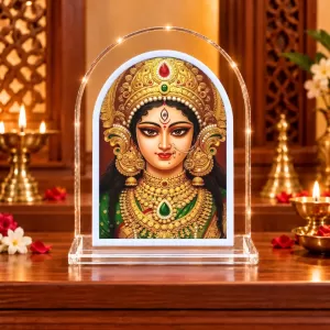 Durga Maa L Shape Acrylic Showpiece 3 X 3.5 Inch For Home, Office And Car (F176465) Durga Maa L Shape Acrylic Showpiece 3 X 3.5 Inch For Home, Office And Car (F176465)