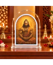 Hanuman L Shape Acrylic Showpiece 3 X 3.5 Inch For Home, Office And Car (F176466)