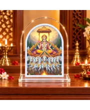 Lord Surya L Shape Acrylic Showpiece 3 X 3.5 Inch For Home, Office And Car (F176467)