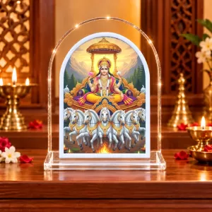 Lord Surya L Shape Acrylic Showpiece 3 X 3.5 Inch For Home, Office And Car (F176467) Lord Surya L Shape Acrylic Showpiece 3 X 3.5 Inch For Home, Office And Car (F176467)