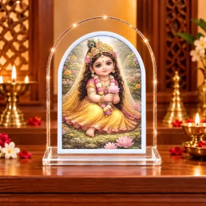 Baby Radha L Shape Acrylic Showpiece 3 X 3.5 Inch For Home, Office And Car (F176481) Baby Radha L Shape Acrylic Showpiece 3 X 3.5 Inch For Home, Office And Car (F176481)