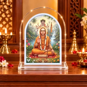 Adi Guru Shankaracharya L Shape Acrylic Showpiece 3 X 3.5 Inch For Home, Office And Car (F176486) Adi Guru Shankaracharya L Shape Acrylic Showpiece 3 X 3.5 Inch For Home, Office And Car (F176486)