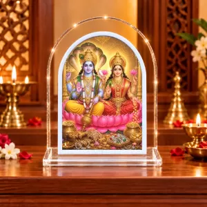 Goddess Lakshmi And Narayan L Shape Acrylic Showpiece 3 X 3.5 Inch For Home, Office And Car (F176488) Goddess Lakshmi And Narayan L Shape Acrylic Showpiece 3 X 3.5 Inch For Home, Office And Car (F176488)