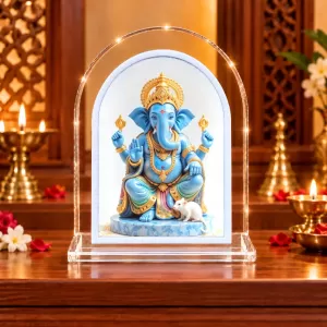 Lord Ganesha L Shape Acrylic Showpiece 3 X 3.5 Inch For Home, Office And Car (F176494) Lord Ganesha L Shape Acrylic Showpiece 3 X 3.5 Inch For Home, Office And Car (F176494)