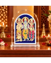 Ram L Shape Acrylic Showpiece 3 X 3.5 Inch For Home, Office And Car (F176497)