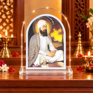 Guru Nanak Ji L Shape Acrylic Showpiece 3 X 3.5 Inch For Home, Office And Car (F176505) Guru Nanak Ji L Shape Acrylic Showpiece 3 X 3.5 Inch For Home, Office And Car (F176505)