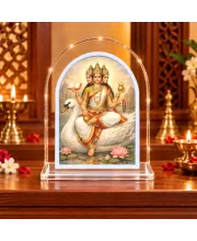 Mata Gayatri L Shape Acrylic Showpiece 3 X 3.5 Inch For Home, Office And Car (F176508)