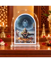 Lord Shiva L Shape Acrylic Showpiece 3 X 3.5 Inch For Home, Office And Car (F176514)