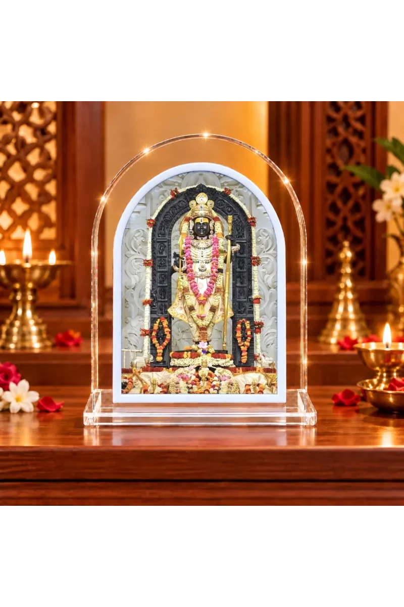 Lord Ram L Shape Acrylic Showpiece 3 X 3.5 Inch For Home, Office And Car (F176516)