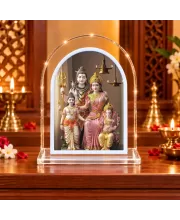 Lord Shiv L Shape Acrylic Showpiece 3 X 3.5 Inch For Home, Office And Car (F176518)